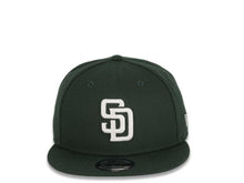 Load image into Gallery viewer, San Diego Padres New Era MLB 9FIFTY 950 Snapback Cap Hat Dark Green Crown/Visor White Logo