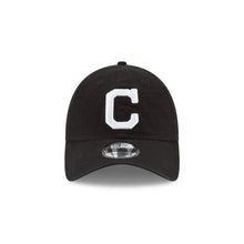 Load image into Gallery viewer, Cleveland Indians New Era MLB 9TWENTY 920 Adjustable Cap Hat Black Crown/Visor White āCā Logo
