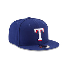 Load image into Gallery viewer, Texas Rangers New Era 9FIFTY 950 Snapback Cap Hat Royal Blue Crown/Visor Team Color Logo