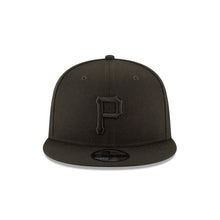 Load image into Gallery viewer, Pittsburgh Pirates New Era MLB 9FIFTY 950 Snapback Cap Hat Black Crown/Visor Black Logo