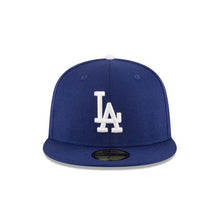 Load image into Gallery viewer, Los Angeles Dodgers New Era MLB 59Fifty 5950 Fitted Cap Hat Team Color Royal Blue Crown/Visor White Logo 1988 World Series Side Patch Gray UV
