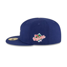 Load image into Gallery viewer, Los Angeles Dodgers New Era MLB 59Fifty 5950 Fitted Cap Hat Team Color Royal Blue Crown/Visor White Logo 1988 World Series Side Patch Gray UV