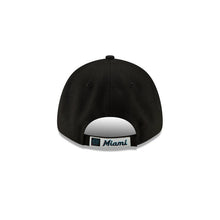 Load image into Gallery viewer, Miami Marlins New Era MLB 9FORTY 940 Adjustable Cap Hat Black Crown/Visor Team Color Logo