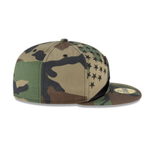 Load image into Gallery viewer, Texas Rangers New Era 59FIFTY 5950 Fitted Cap Hat Camo Crown/Visor Black Logo (Wave)