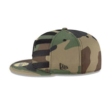Load image into Gallery viewer, Texas Rangers New Era 59FIFTY 5950 Fitted Cap Hat Camo Crown/Visor Black Logo (Wave)