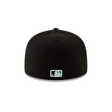 Load image into Gallery viewer, Miami Marlins New Era MLB 59FIFTY 5950 Fitted Cap Hat Black Crown/Visor Team Color Logo