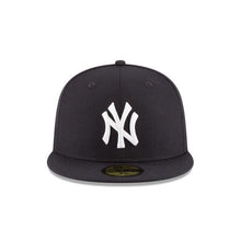 Load image into Gallery viewer, New York Yankees New Era MLB 59Fifty 5950 Fitted Cap Hat Team Color Navy Crown/Visor White Logo 1998 World Series Side Patch Gray UV