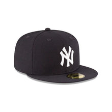 Load image into Gallery viewer, New York Yankees New Era MLB 59Fifty 5950 Fitted Cap Hat Team Color Navy Crown/Visor White Logo 1998 World Series Side Patch Gray UV