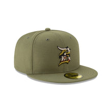 Load image into Gallery viewer, Detroit Tigers New Era MLB 59FIFTY 5950 Fitted Cap Hat New Olive Crown/Visor Trim Camo Logo