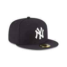Load image into Gallery viewer, New York Yankees New Era MLB 59Fifty 5950 Fitted Cap Hat Team Color Navy Crown/Visor White Logo 1996 World Series Side Patch Gray UV