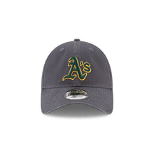 Load image into Gallery viewer, Oakland Athletics New Era MLB 9TWENTY 920 Adjustable Cap Hat Dark Gray Crown/Visor Dark Green/Yellow Logo