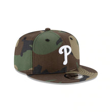Load image into Gallery viewer, Philadelphia Phillies New Era MLB 9FIFTY 950 Snapback Cap Hat Camo Crown/Visor White Logo