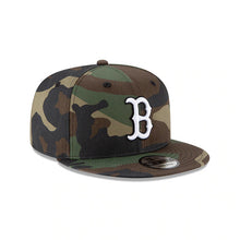 Load image into Gallery viewer, Boston Red Sox New Era MLB 9FIFTY 950 Snapback Cap Hat Camo Crown/Visor White/Black Logo