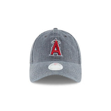 Load image into Gallery viewer, Los Angeles Anaheim Angels New Era MLB 9TWENTY 920 Denim Adjustable Cap Hat Dark Gray Crown/Visor Team Color Logo