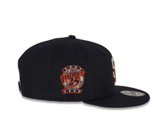 Load image into Gallery viewer, New Era MLB 9Fifty 950 Snapback San Diego Padres Cap Hat Navy Crown White/Orange Logo 25th Anniversary Side Patch Black UV