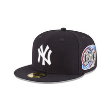 Load image into Gallery viewer, New York Yankees New Era MLB 59Fifty 5950 Fitted Cap Hat Team Color Navy Crown/Visor White Logo 2000 Subway World Series Side Patch Gray UV