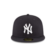 Load image into Gallery viewer, New York Yankees New Era MLB 59Fifty 5950 Fitted Cap Hat Team Color Navy Crown/Visor White Logo 2000 Subway World Series Side Patch Gray UV