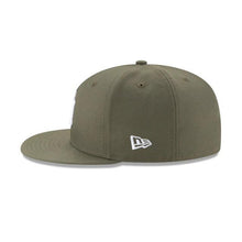 Load image into Gallery viewer, New York Yankees New Era MLB 59Fifty 5950 Fitted Cap Hat Olive Crown/Visor White Logo
