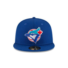 Load image into Gallery viewer, Toronto Blue Jays New Era MLB 59Fifty 5950 Fitted Cap Hat Team Color Royal Blue Crown/Visor Team Color Logo 1993 World Series Side Patch Green UV