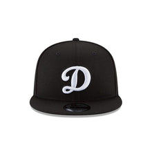 Load image into Gallery viewer, Los Angeles Dodgers New Era MLB 9FIFTY 950 Snapback Cap Hat Black Crown/Visor White/Black āDā Logo