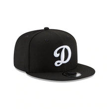 Load image into Gallery viewer, Los Angeles Dodgers New Era MLB 9FIFTY 950 Snapback Cap Hat Black Crown/Visor White/Black āDā Logo