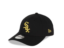 Load image into Gallery viewer, Chicago White Sox New Era MLB 9FORTY 940 Adjustable Cap Hat Black Crown/Visor Metallic Gold Logo