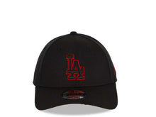 Load image into Gallery viewer, Los Angeles Dodgers New Era MLB 9FORTY 940 Adjustable Cap Hat Black Crown/Visor Black/Red Logo