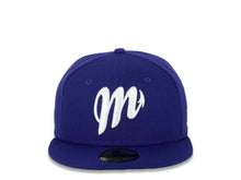 Load image into Gallery viewer, Diablos Rojos del México New Era Mexican Baseball League LMB 59FIFTY 5950 Fitted Cap Hat Royal Blue Crown/Visor White Logo