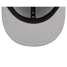 Load image into Gallery viewer, San Diego Padres New Era MLB 59Fifty 5950 Fitted Cap Hat Dark Brown Crown/Visor Yellow Team Color Logo (Upside Down)