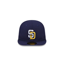 Load image into Gallery viewer, (Infant) San Diego Padres New Era MLB 59FIFTY 5950 Fitted Cap Hat Navy Crown/Visor White/Yellow Logo