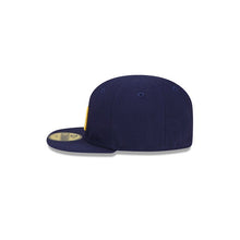 Load image into Gallery viewer, (Infant) San Diego Padres New Era MLB 59FIFTY 5950 Fitted Cap Hat Navy Crown/Visor White/Yellow Logo