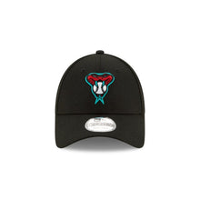 Load image into Gallery viewer, Arizona Diamondbacks New Era MLB 9FORTY 940 Adjustable Cap Hat Black Crown/Visor Team Color Retro Snake Logo