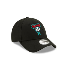 Load image into Gallery viewer, Arizona Diamondbacks New Era MLB 9FORTY 940 Adjustable Cap Hat Black Crown/Visor Team Color Retro Snake Logo