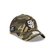 Load image into Gallery viewer, (Women) San Diego Padres New Era MLB 9TWENTY 920 Adjustable Cap Hat Camo (Desert) Crown/Visor White Logo