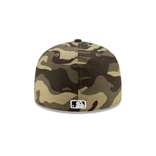 Load image into Gallery viewer, San Diego Padres New Era MLB 59FIFTY 5950 Fitted Cap Hat Camo Crown/Visor White/Black Logo (Armed Forces Day 2020)