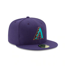 Load image into Gallery viewer, Arizona Diamondbacks New Era MLB 59FIFTY 5950 Fitted Cap Hat Purple Crown/Visor Team Color Logo