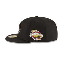 Load image into Gallery viewer, Arizona Diamondbacks New Era MLB 59Fifty 5950 Fitted Cap Hat Team Color Black Crown/Visor Team Color Snake Logo 2001 World Series Side Patch Gray UV