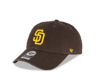 Load image into Gallery viewer, San Diego Padres '47 MLB Clean Up Adjustable Cap Hat Dark Brown Crown/Visor Yellow Logo