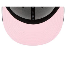 Load image into Gallery viewer, Chicago White Sox New Era MLB 59Fifty 5950 Fitted Cap Hat Black Crown/Visor White Team Color Logo Pink UV (Chain Stitch Floral)