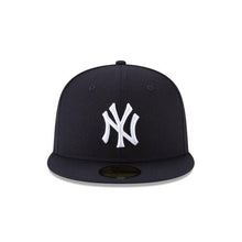 Load image into Gallery viewer, New York Yankees New Era MLB 59Fifty 5950 Fitted Cap Hat Team Color Navy Crown/Visor White Logo 2000 World Series Side Patch Gray UV