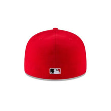 Load image into Gallery viewer, Cincinnati Reds New Era MLB 59Fifty 5950 Fitted Cap Hat Team Color Red Crown/Visor White Logo 1990 World Series Side Patch Gray UV