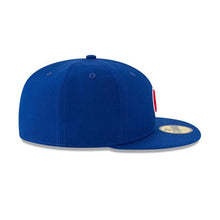 Load image into Gallery viewer, Chicago Cubs New Era MLB 59Fifty 5950 Fitted Cap Hat Royal Blue Crown/Visor Team Color Logo with World Series 2016 Side Patch
