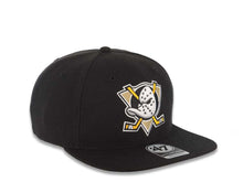 Load image into Gallery viewer, Anaheim Mighty Ducks '47 Brand NHL Captain Snapback Cap Hat Black Crown/Visor Team Color Logo