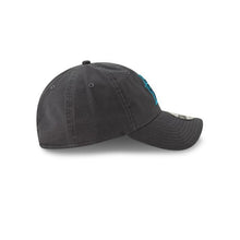 Load image into Gallery viewer, Miami Marlins New Era MLB 9TWENTY 920 Adjustable Cap Hat Dark Gray Crown/Visor Black/Teal Logo