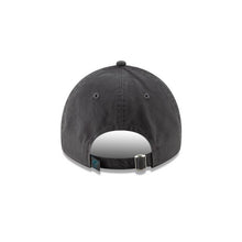 Load image into Gallery viewer, Miami Marlins New Era MLB 9TWENTY 920 Adjustable Cap Hat Dark Gray Crown/Visor Black/Teal Logo