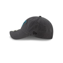 Load image into Gallery viewer, Miami Marlins New Era MLB 9TWENTY 920 Adjustable Cap Hat Dark Gray Crown/Visor Black/Teal Logo