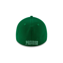 Load image into Gallery viewer, San Diego Padres New Era MLB 39THIRTY 3930 Flexfit Cap Hat Green Crown/Visor White/Green Friar Logo with SD Side Patch