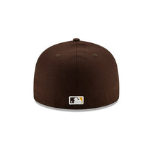 Load image into Gallery viewer, (Youth) San Diego Padres New Era MLB 59FIFTY 5950 Fitted Cap Hat Brown Crown/Visor Gray/White Logo