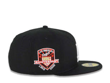 Load image into Gallery viewer, Los Angeles Dodgers New Era MLB 59FIFTY 5950 Fitted Cap Hat Black Crown/Visor White Logo With Palm Trees 50th Anniversary Side Patch Red UV