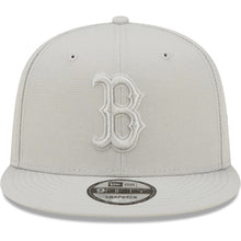 Load image into Gallery viewer, Boston Red Sox New Era MLB 9FIFTY 950 Snapback Cap Hat Gray Crown/Visor Gray Logo (Color Pack)